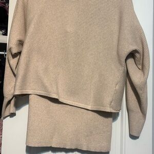 Old Navy tan/ Cream Skirt Set